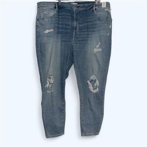 Abercrombie & Fitch SZ 24 long High Rise Super Skinny Ankle Jeans Curve Love NEW